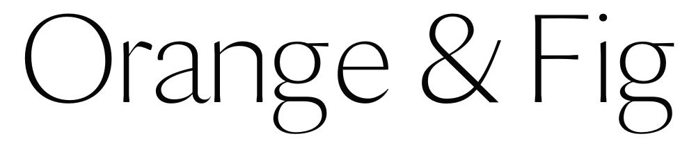 Orange and Fig Simple Logo