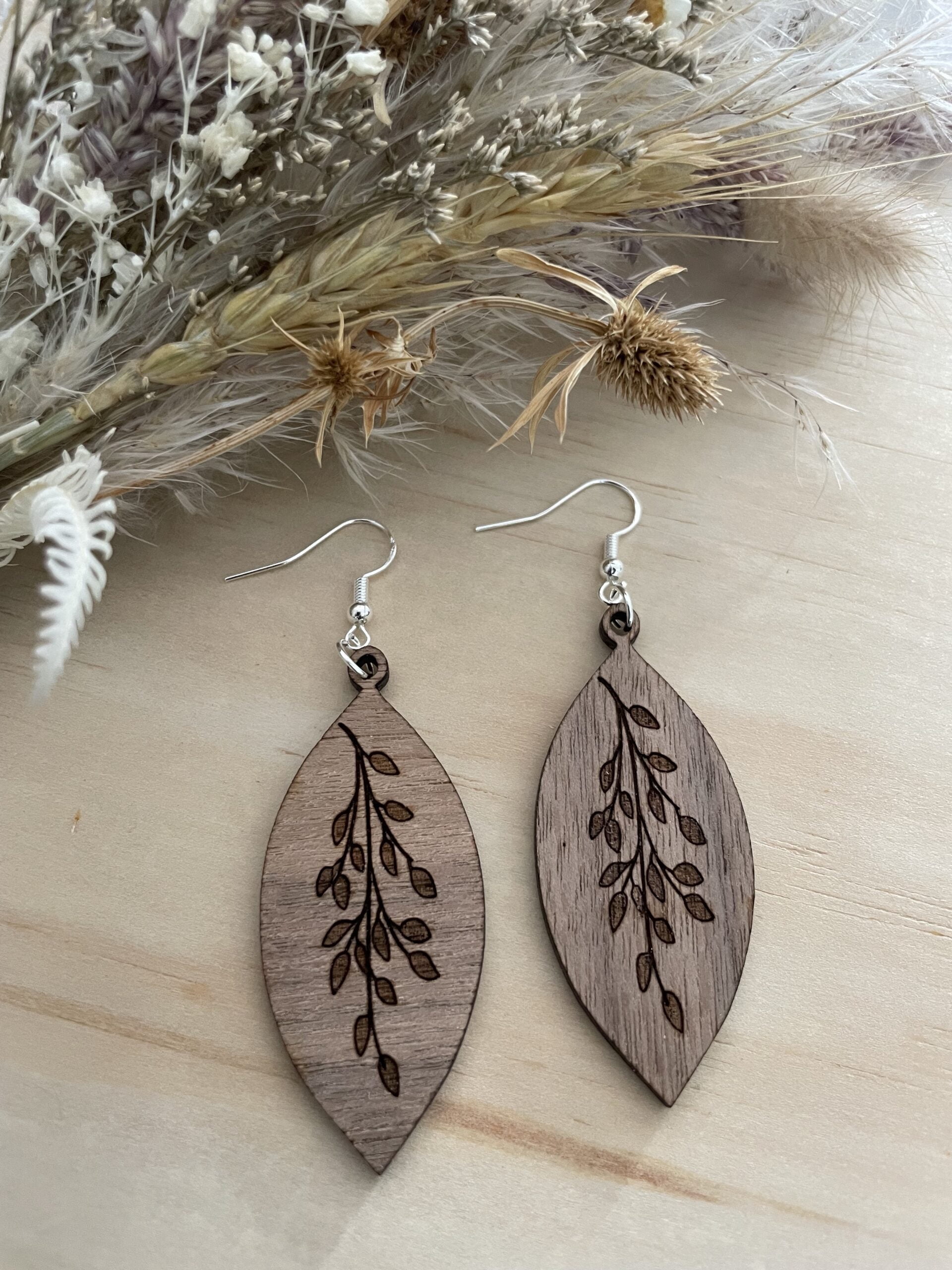 Elm Gold Leaf Earrings CJELM2 | Buffalo Trader Online